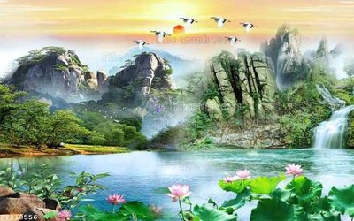 File in trần File in tranh tường 3D FT210556 (file gốc) hoa văn 3D