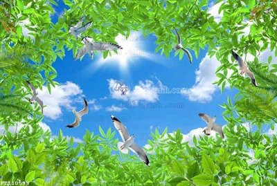 File gốc File in tranh tường 3D FT210599 (bản quyền) cho in ấn