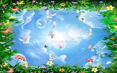 File ảnh File in tranh tường 3D FT210603 (gốc) trang trí khách sạn