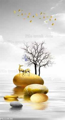 File PSD File in tranh tường 3D FT210636 (bản gốc) dễ dàng edit