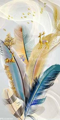 File gốc File in tranh tường 3D FT210658 (in tráng gương) sang trọng