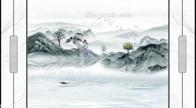 File in trần File in tranh tường 3D FT210747 (bản gốc) hoa văn