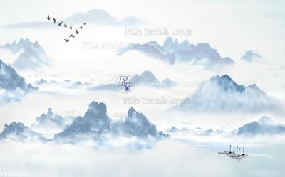 File tranh File in tranh tường 3D FT210767 (file gốc) chuẩn màu in