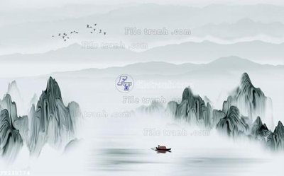 File tranh File in tranh tường 3D FT210774 (gốc) chủ đề thiên nhiên