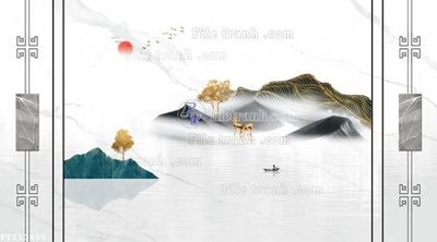 File gốc File in tranh tường 3D FT210855 cho in ấn và thiết kế