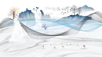 File in trần File in tranh tường 3D FT210888 (bản gốc) phong cảnh