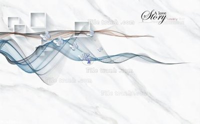 File in mica File in tranh tường 3D FT210953 (bản gốc) làm vách ngăn