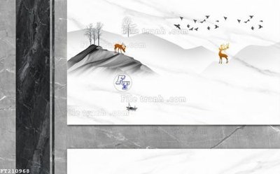 File gốc File in tranh tường 3D FT210968 (in tráng gương) hiện đại