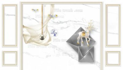 File tranh File in tranh tường 3D FT211015 (bản gốc) in lụa 3D