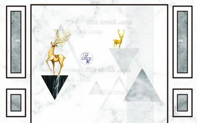 File gốc File in tranh tường 3D FT211025 (phong cách) tối giản