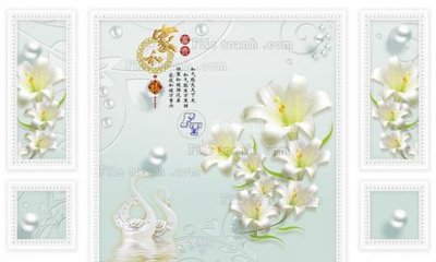 File tranh in tráng gương File in tranh tường 3D FT211045 (siêu nét)