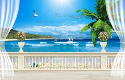 Hình ảnh file gốc File in tranh tường 3D FT211115 (chất lượng cao)