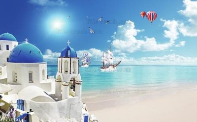 File tranh in trần 3D File in tranh tường 3D FT211121 (ảnh gốc)