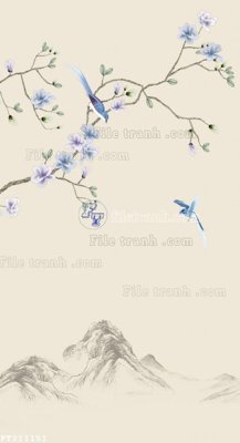 File gốc File in tranh tường 3D FT211151 (cho in UV) siêu nét