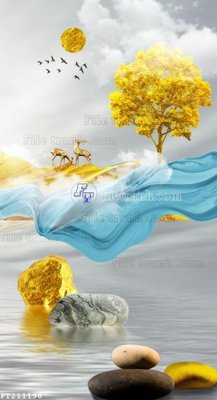 File in ấn File in tranh tường 3D FT211198 (bản gốc) sắc nét