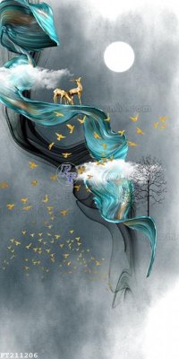 File in ấn File in tranh tường 3D FT211206 (bản gốc) chất lượng cao