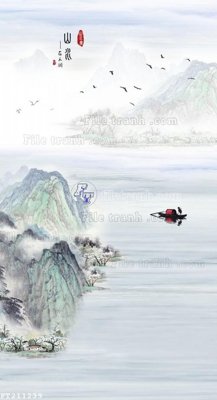 File gốc File in tranh tường 3D FT211239 (in lụa) trang trí tường