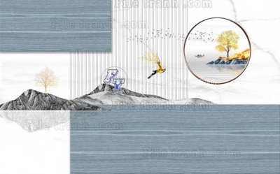 File PSD File in tranh tường 3D FT211261 (bản gốc) đã tách nền