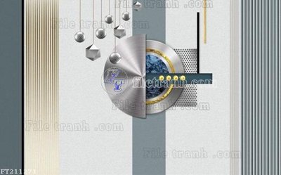 File PSD File in tranh tường 3D FT211271 (bản gốc) đã tách nền