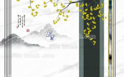 File gốc File in tranh tường 3D FT211276 (cho in UV) siêu nét