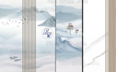 File in ấn File in tranh tường 3D FT211280 (bản gốc) cao cấp