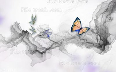 File ảnh File in tranh tường 3D FT211302 (gốc) cho trang trí nhà hàng