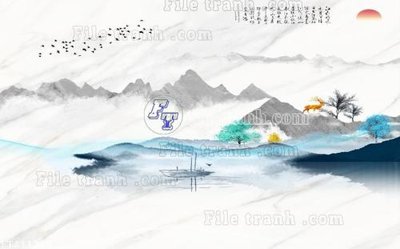 File in mica File in tranh tường 3D FT211335 (bản gốc) làm vách ngăn