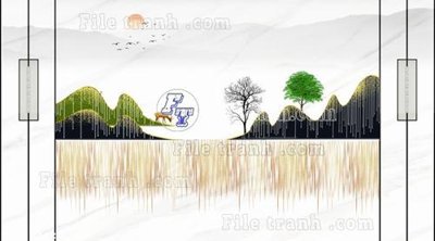 File gốc File in tranh tường 3D FT211342 (PSD/TIFF) độ phân giải cao