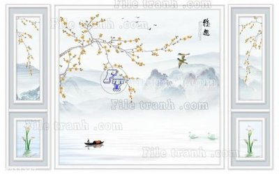 File gốc File in tranh tường 3D FT211347 (in mica) làm quà tặng