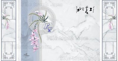 Tải file gốc in lụa File in tranh tường 3D FT211350 siêu nét
