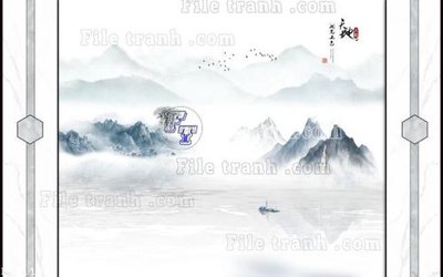 File PSD File in tranh tường 3D FT211352 (bản gốc) cho nhà in