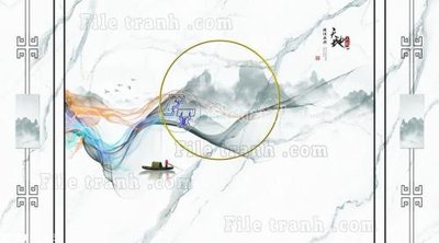 File ảnh File in tranh tường 3D FT211355 (gốc) cho trang trí nhà hàng