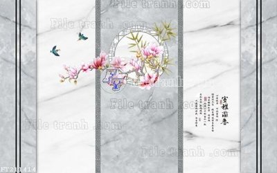 File PSD File in tranh tường 3D FT211414 (gốc) cho in quảng cáo