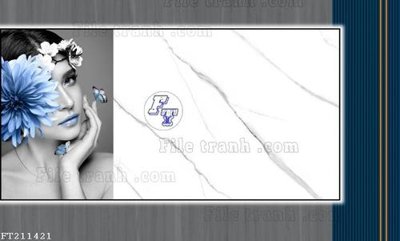 File gốc File in tranh tường 3D FT211421 (in tráng gương) hiện đại