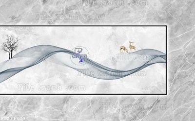 Download file gốc File in tranh tường 3D FT211429 (in lụa) hoa lá