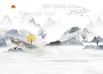 File tranh File in tranh tường 3D FT211435 (bản gốc) treo tường
