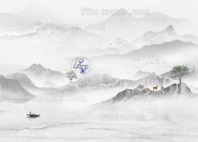 File PSD File in tranh tường 3D FT211439 (bản gốc) đã tách nền