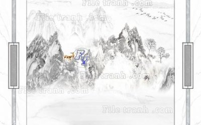 File gốc File in tranh tường 3D FT211446 (in lụa) cao cấp