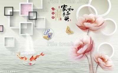 File PSD File in tranh tường 3D FT211491 (nguyên bản) cho thiết kế