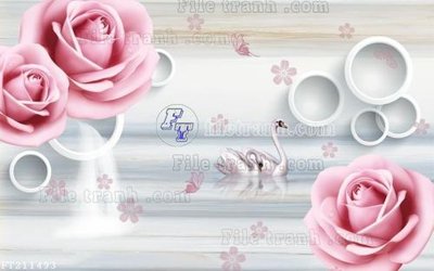 File tranh PSD File in tranh tường 3D FT211493 chất lượng cao