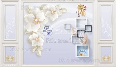 Tải file gốc File in tranh tường 3D FT211498 (để in lụa)