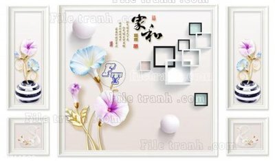 File ảnh File in tranh tường 3D FT211500 (gốc) cho trang trí nhà hàng