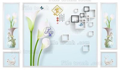 Tải file gốc File in tranh tường 3D FT211501 (in khổ lớn) không mờ