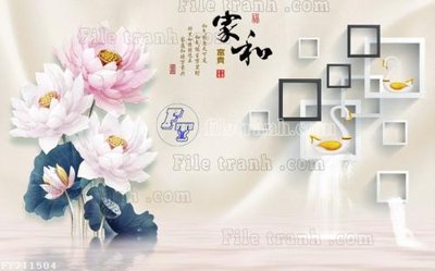 Ảnh gốc File in tranh tường 3D FT211504 (độ nét cao) in mica