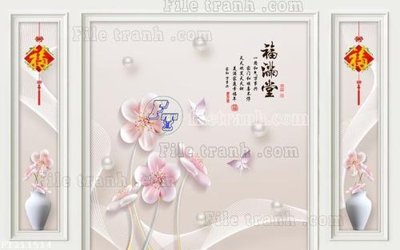 File tranh in tráng gương File in tranh tường 3D FT211514 (siêu nét)