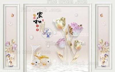 File in ấn File in tranh tường 3D FT211516 chuyên nghiệp