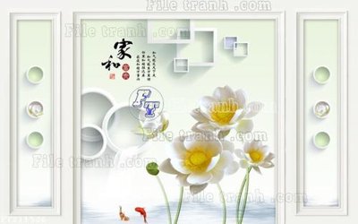 File tranh in trần File in tranh tường 3D FT211526 (ảnh gốc siêu nét)