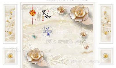 File tranh File in tranh tường 3D FT211535 (ảnh gốc) chi tiết rõ ràng