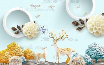 Tải file File in tranh tường 3D FT211565 (gốc) chủ đề phong thủy