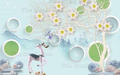 File gốc File in tranh tường 3D FT211566 (in ấn) màu sắc trung thực